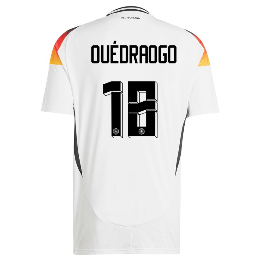 Danxen Kinder Deutschland Assan Ouédraogo #18 Weiß Heimtrikot Trikot 24-26 T-Shirt