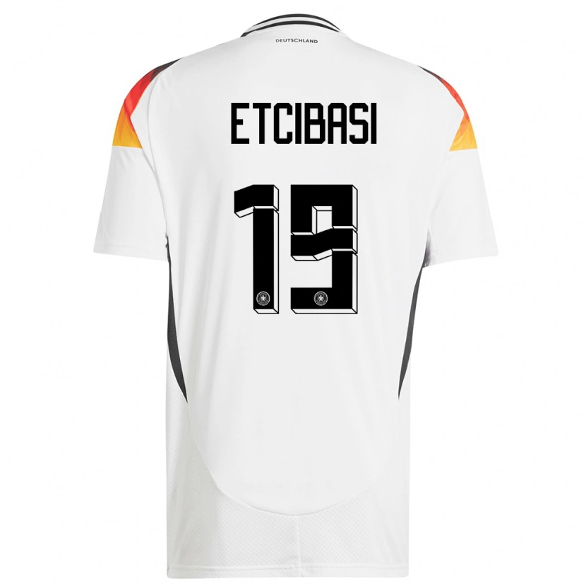 Danxen Kinder Deutschland Taycan Etcibasi #19 Weiß Heimtrikot Trikot 24-26 T-Shirt