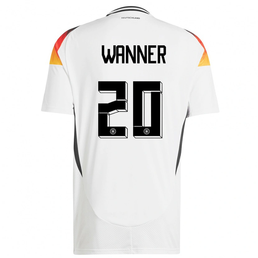Danxen Kinder Deutschland Paul Wanner #20 Weiß Heimtrikot Trikot 24-26 T-Shirt