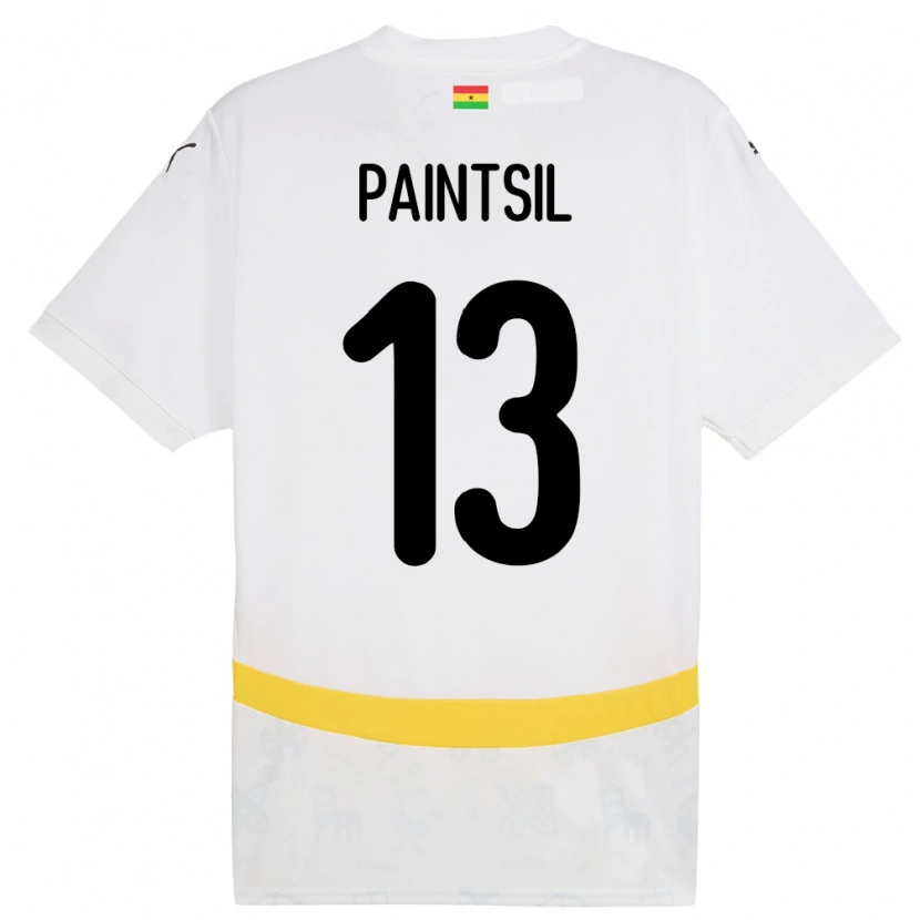Danxen Kinder Ghana Joseph Paintsil #13 Weiß Heimtrikot Trikot 24-26 T-Shirt