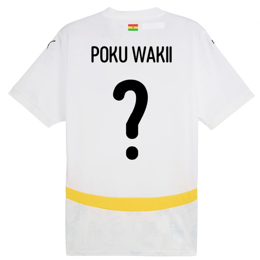 Danxen Kinder Ghana Godfred Poku Wakii #0 Weiß Heimtrikot Trikot 24-26 T-Shirt