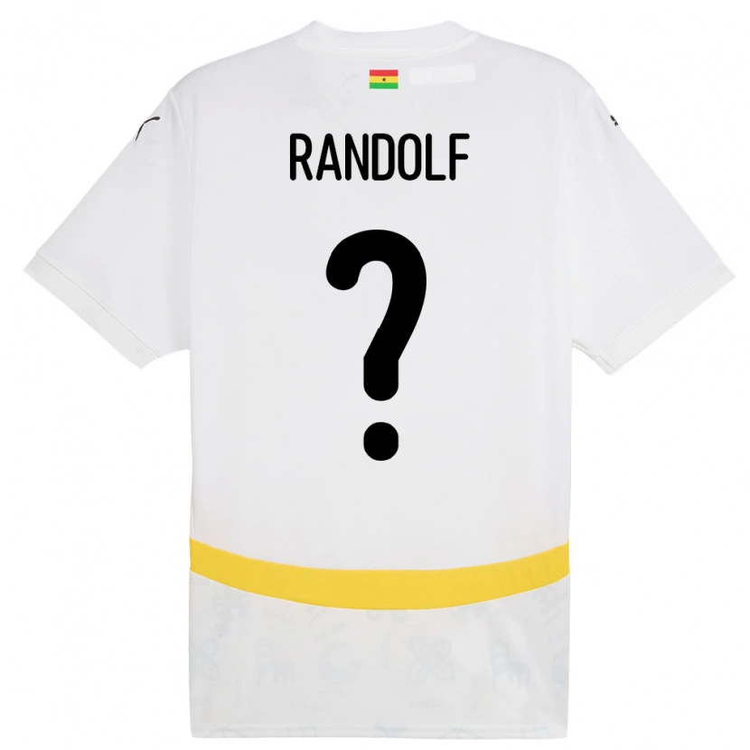 Danxen Kinder Ghana Augustine Randolf #0 Weiß Heimtrikot Trikot 24-26 T-Shirt
