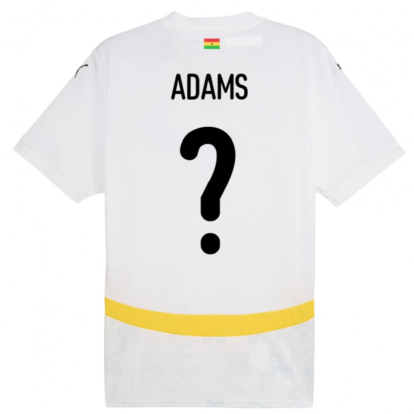 Danxen Kinder Ghana Salim Adams #0 Weiß Heimtrikot Trikot 24-26 T-Shirt