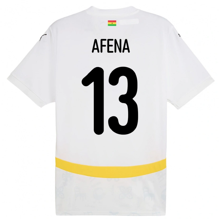 Danxen Kinder Ghana Felix Afena-Gyan #13 Weiß Heimtrikot Trikot 24-26 T-Shirt