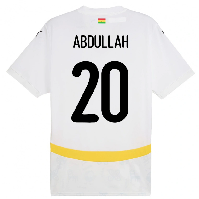 Danxen Kinder Ghana Razak Abdullah #20 Weiß Heimtrikot Trikot 24-26 T-Shirt