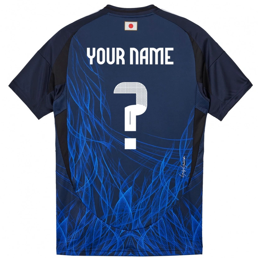 Danxen Kinder Japan Ihren Namen #0 Dunkelblau Heimtrikot Trikot 24-26 T-Shirt
