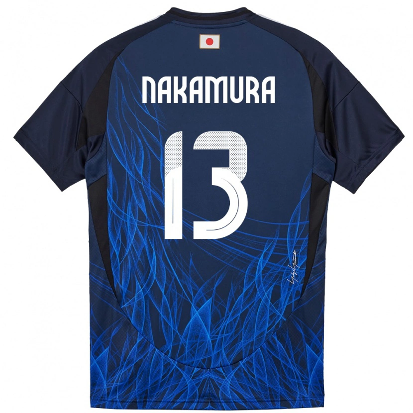 Danxen Kinder Japan Keito Nakamura #13 Dunkelblau Heimtrikot Trikot 24-26 T-Shirt