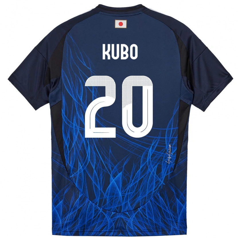 Danxen Kinder Japan Takefusa Kubo #20 Dunkelblau Heimtrikot Trikot 24-26 T-Shirt