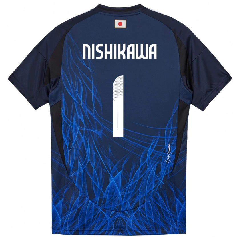 Danxen Kinder Japan Genki Nishikawa #1 Dunkelblau Heimtrikot Trikot 24-26 T-Shirt