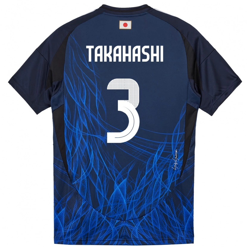 Danxen Kinder Japan Niko Takahashi #3 Dunkelblau Heimtrikot Trikot 24-26 T-Shirt