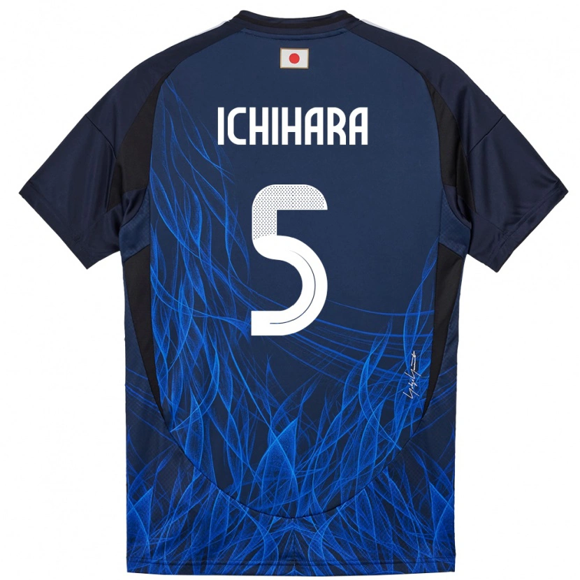 Danxen Kinder Japan Rion Ichihara #5 Dunkelblau Heimtrikot Trikot 24-26 T-Shirt
