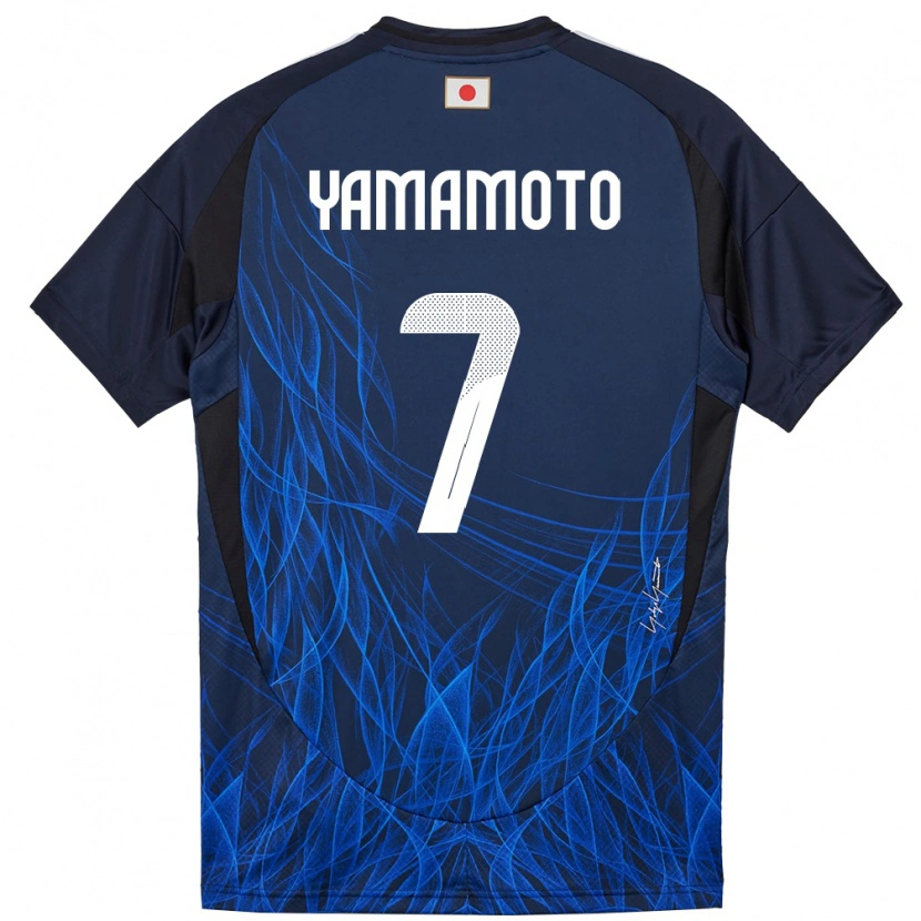 Danxen Kinder Japan Rihito Yamamoto #7 Dunkelblau Heimtrikot Trikot 24-26 T-Shirt