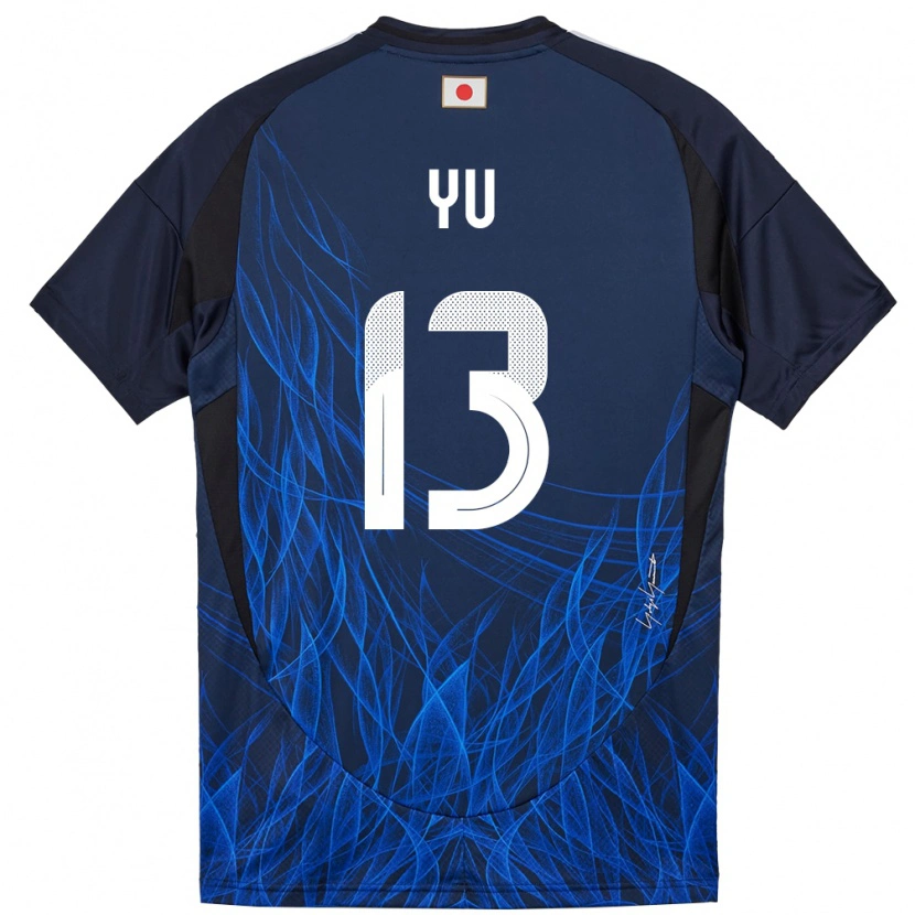 Danxen Kinder Japan Yu Hirakawa #13 Dunkelblau Heimtrikot Trikot 24-26 T-Shirt