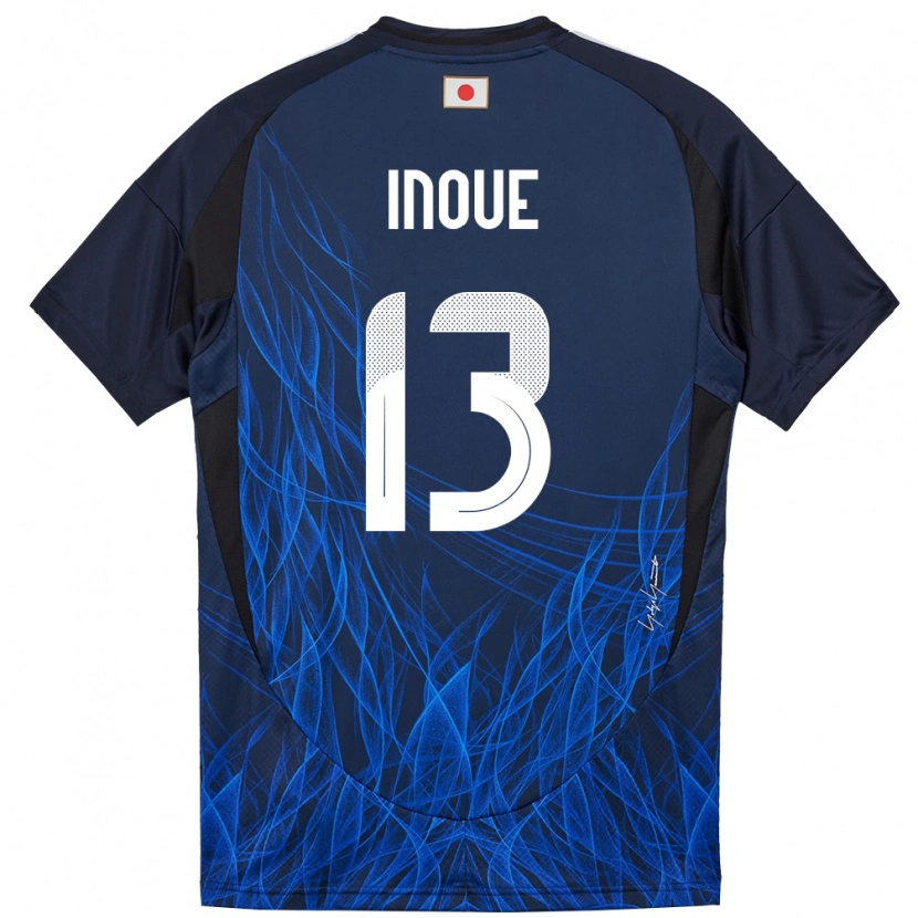 Danxen Kinder Japan Aren Inoue #13 Dunkelblau Heimtrikot Trikot 24-26 T-Shirt