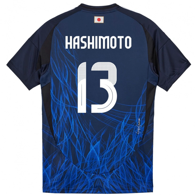 Danxen Kinder Japan Riku Hashimoto #13 Dunkelblau Heimtrikot Trikot 24-26 T-Shirt