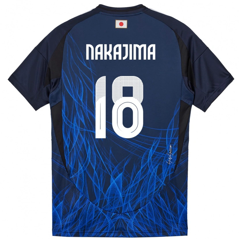 Danxen Kinder Japan Yotaro Nakajima #18 Dunkelblau Heimtrikot Trikot 24-26 T-Shirt