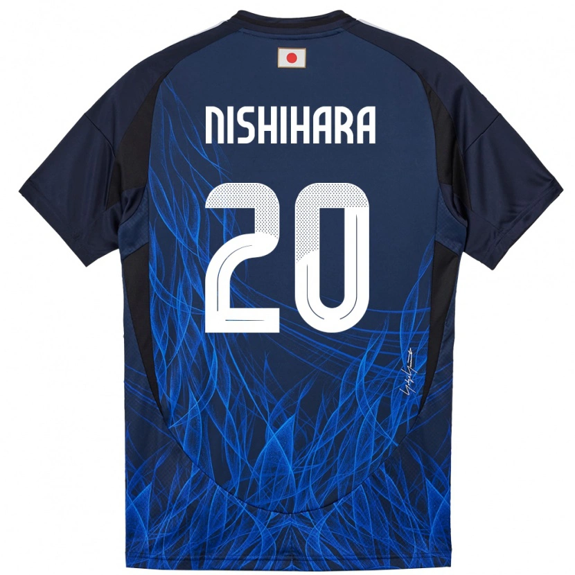 Danxen Kinder Japan Motoki Nishihara #20 Dunkelblau Heimtrikot Trikot 24-26 T-Shirt