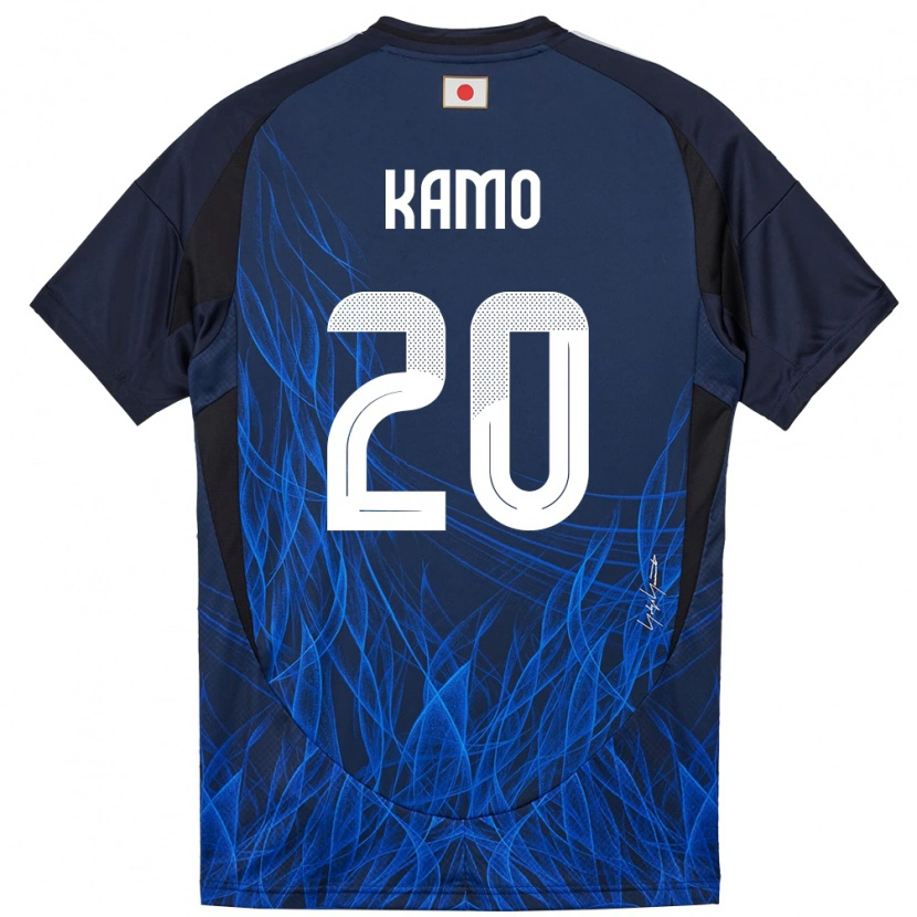 Danxen Kinder Japan Yuito Kamo #20 Dunkelblau Heimtrikot Trikot 24-26 T-Shirt