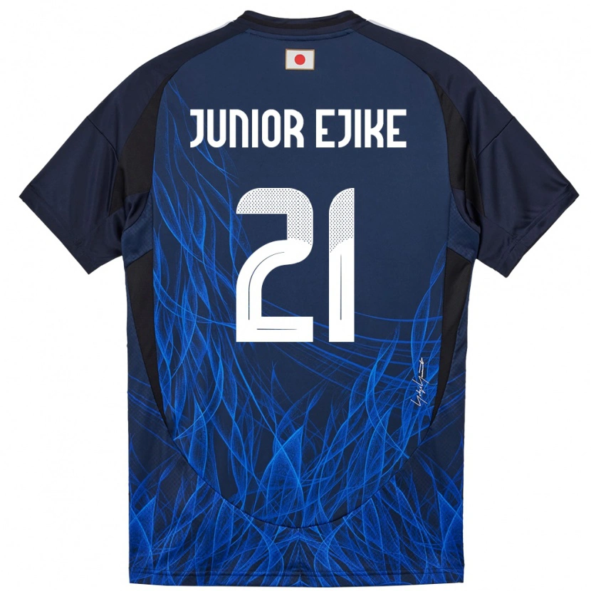 Danxen Kinder Japan Ibuki Vincent Junior Ejike #21 Dunkelblau Heimtrikot Trikot 24-26 T-Shirt