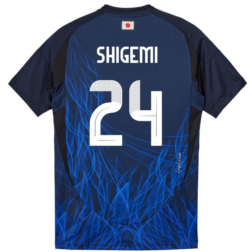 Danxen Kinder Japan Masato Shigemi #24 Dunkelblau Heimtrikot Trikot 24-26 T-Shirt
