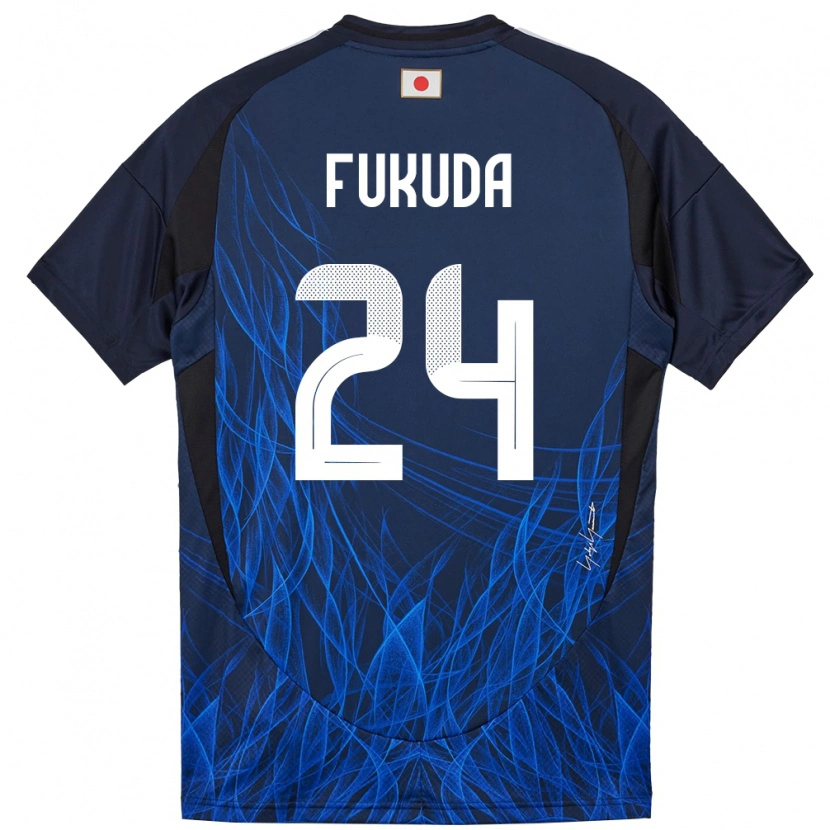 Danxen Kinder Japan Shio Fukuda #24 Dunkelblau Heimtrikot Trikot 24-26 T-Shirt