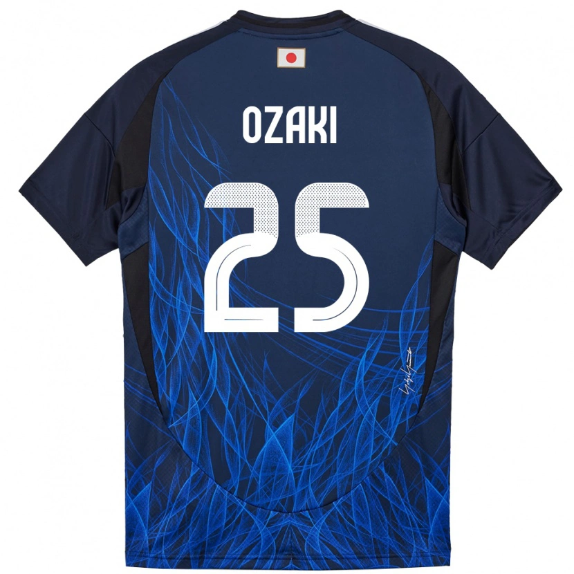 Danxen Kinder Japan Kairu Ozaki #25 Dunkelblau Heimtrikot Trikot 24-26 T-Shirt