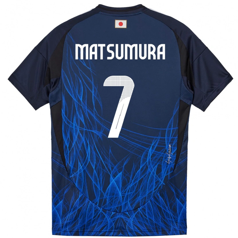 Danxen Kinder Japan Kosuke Matsumura #7 Dunkelblau Heimtrikot Trikot 24-26 T-Shirt