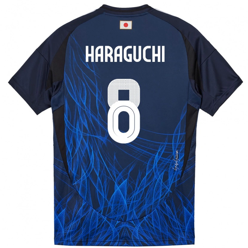 Danxen Kinder Japan Genki Haraguchi #8 Dunkelblau Heimtrikot Trikot 24-26 T-Shirt