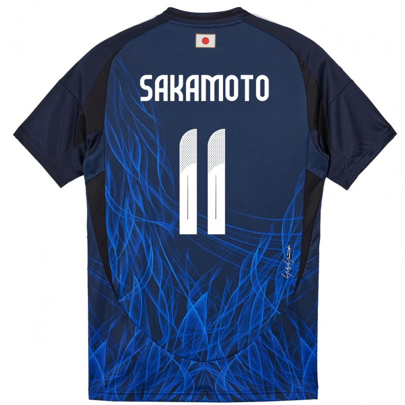 Danxen Kinder Japan Isa Sakamoto #11 Dunkelblau Heimtrikot Trikot 24-26 T-Shirt