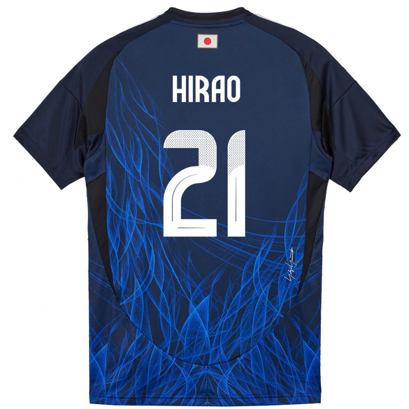 Danxen Kinder Japan Chika Hirao #21 Dunkelblau Heimtrikot Trikot 24-26 T-Shirt
