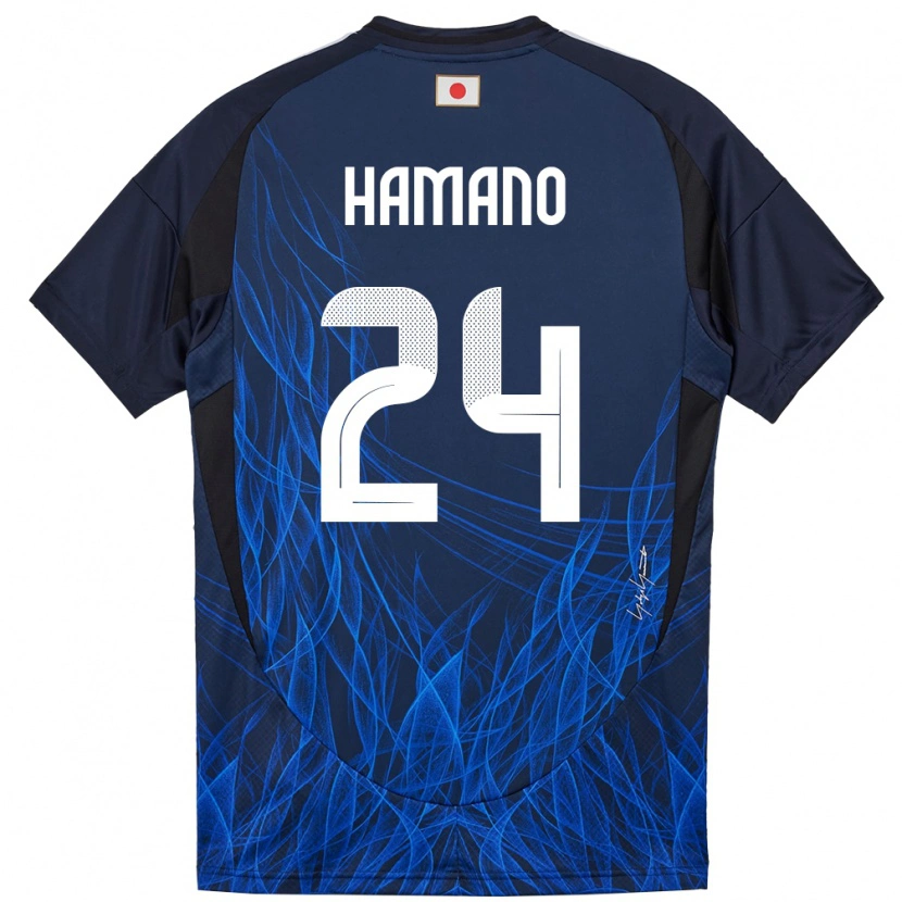 Danxen Kinder Japan Maika Hamano #24 Dunkelblau Heimtrikot Trikot 24-26 T-Shirt