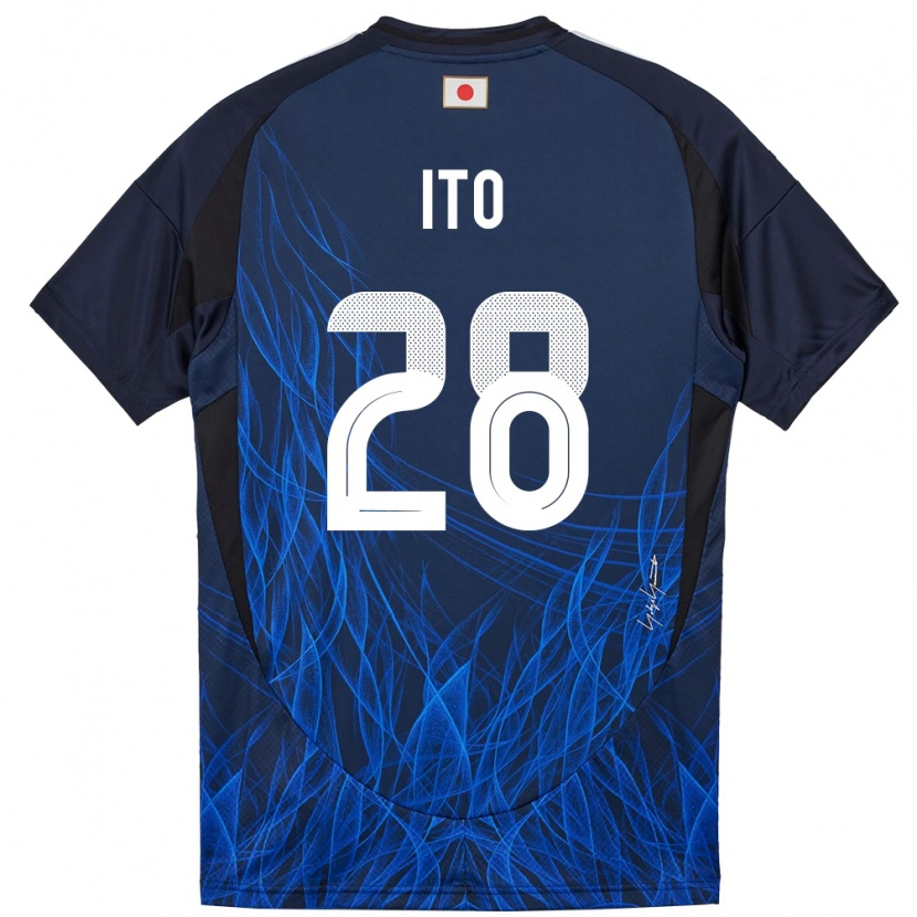 Danxen Kinder Japan Hiroki Ito #28 Dunkelblau Heimtrikot Trikot 24-26 T-Shirt