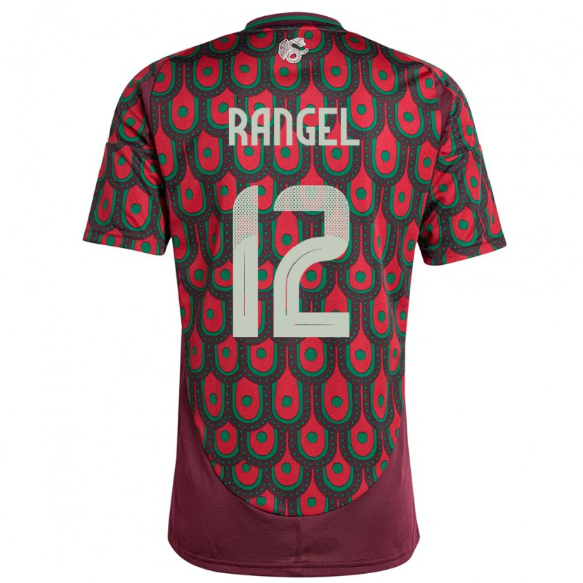 Danxen Kinder Mexiko Raúl Rangel #12 Kastanienbraun Heimtrikot Trikot 24-26 T-Shirt