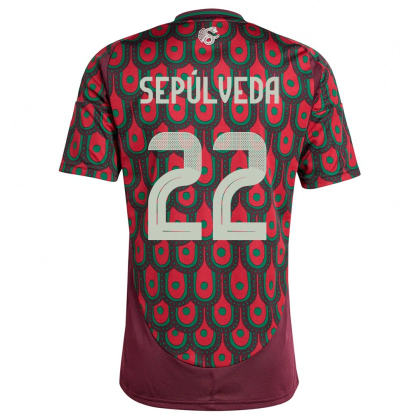 Danxen Kinder Mexiko Ángel Sepúlveda #22 Kastanienbraun Heimtrikot Trikot 24-26 T-Shirt