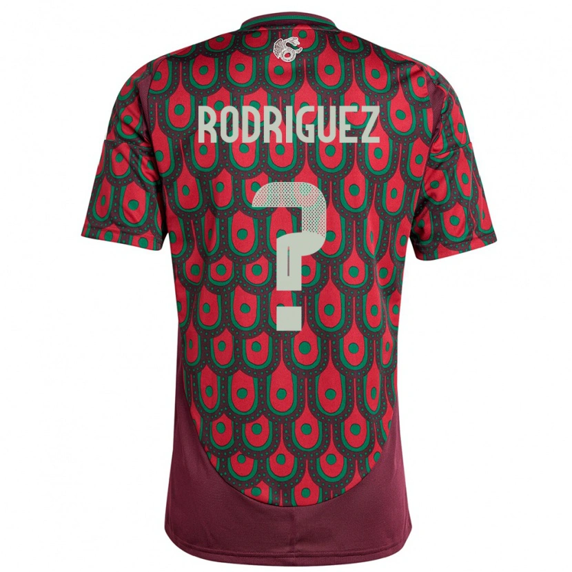 Danxen Kinder Mexiko Sebastian Rodriguez #0 Kastanienbraun Heimtrikot Trikot 24-26 T-Shirt
