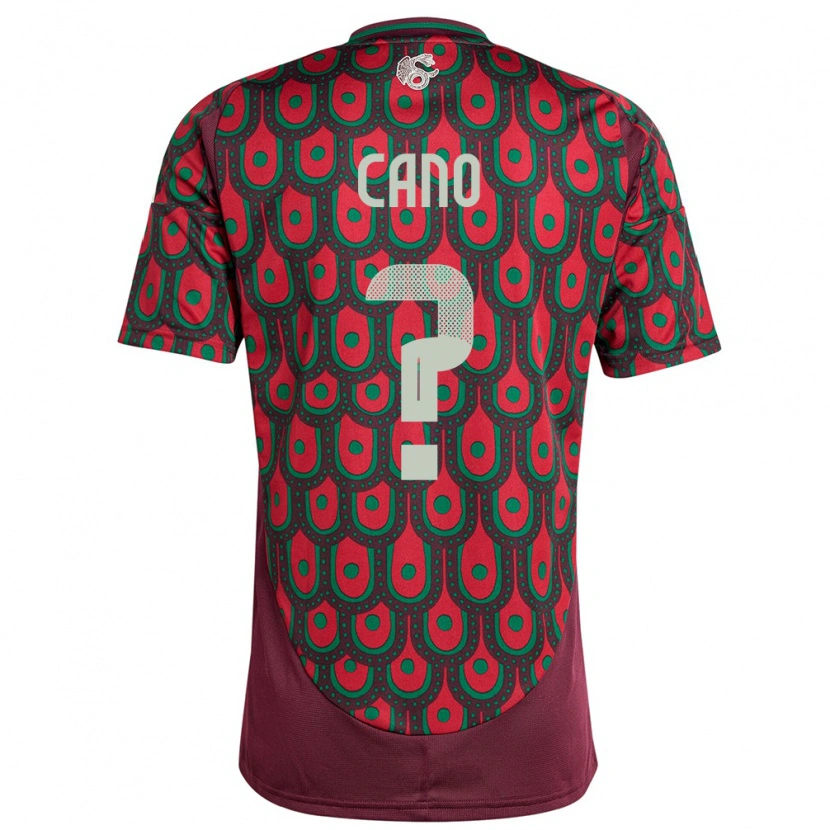 Danxen Kinder Mexiko Iker Cano #0 Kastanienbraun Heimtrikot Trikot 24-26 T-Shirt