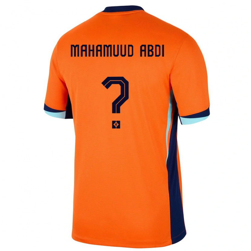 Danxen Kinder Niederlande Nuuradiin Mahamuud Abdi #0 Orange Heimtrikot Trikot 24-26 T-Shirt
