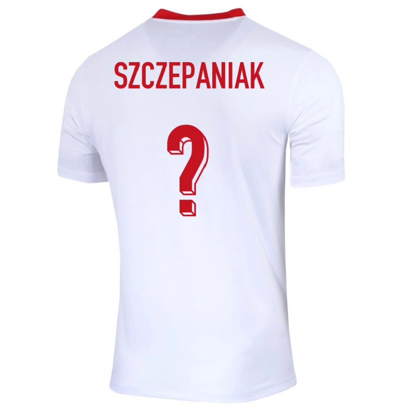 Danxen Kinder Polen Mateusz Szczepaniak #0 Weiß Heimtrikot Trikot 24-26 T-Shirt