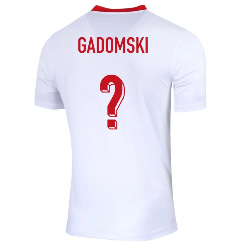 Danxen Kinder Polen Franciszek Gadomski #0 Weiß Heimtrikot Trikot 24-26 T-Shirt