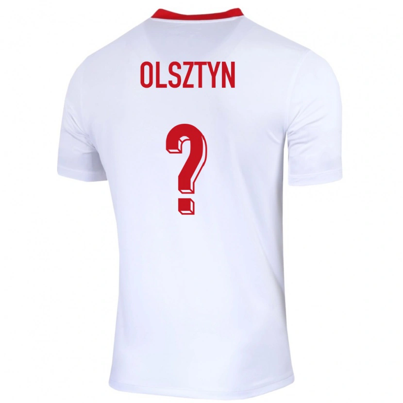 Danxen Kinder Polen Aleks Olsztyn #0 Weiß Heimtrikot Trikot 24-26 T-Shirt
