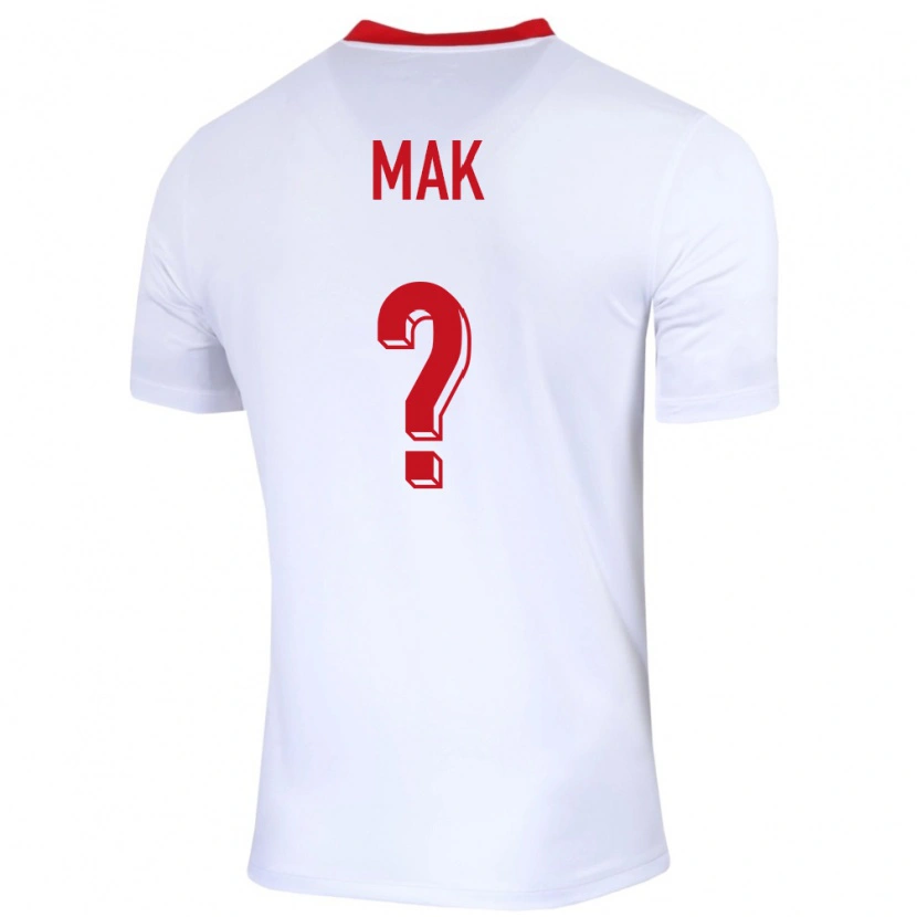 Danxen Kinder Polen Igor Mak #0 Weiß Heimtrikot Trikot 24-26 T-Shirt