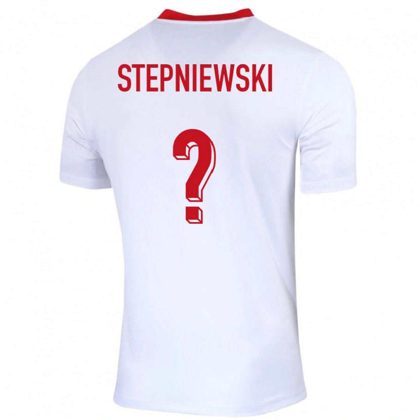 Danxen Kinder Polen Tymon Stepniewski #0 Weiß Heimtrikot Trikot 24-26 T-Shirt