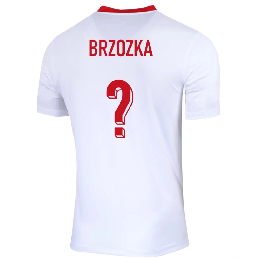 Danxen Kinder Polen Kornel Brzozka #0 Weiß Heimtrikot Trikot 24-26 T-Shirt