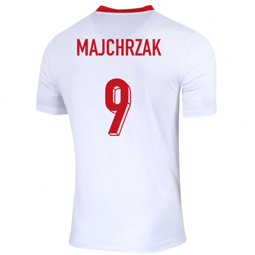 Danxen Kinder Polen Jordan Majchrzak #9 Weiß Heimtrikot Trikot 24-26 T-Shirt