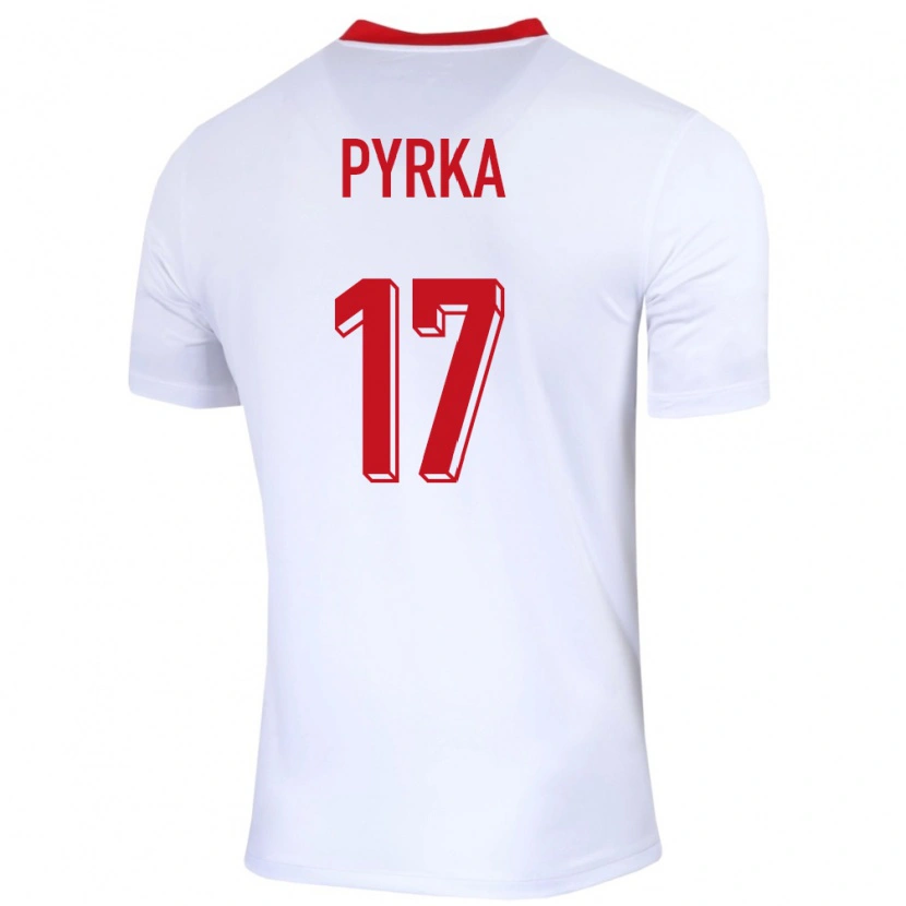 Danxen Kinder Polen Arkadiusz Pyrka #17 Weiß Heimtrikot Trikot 24-26 T-Shirt