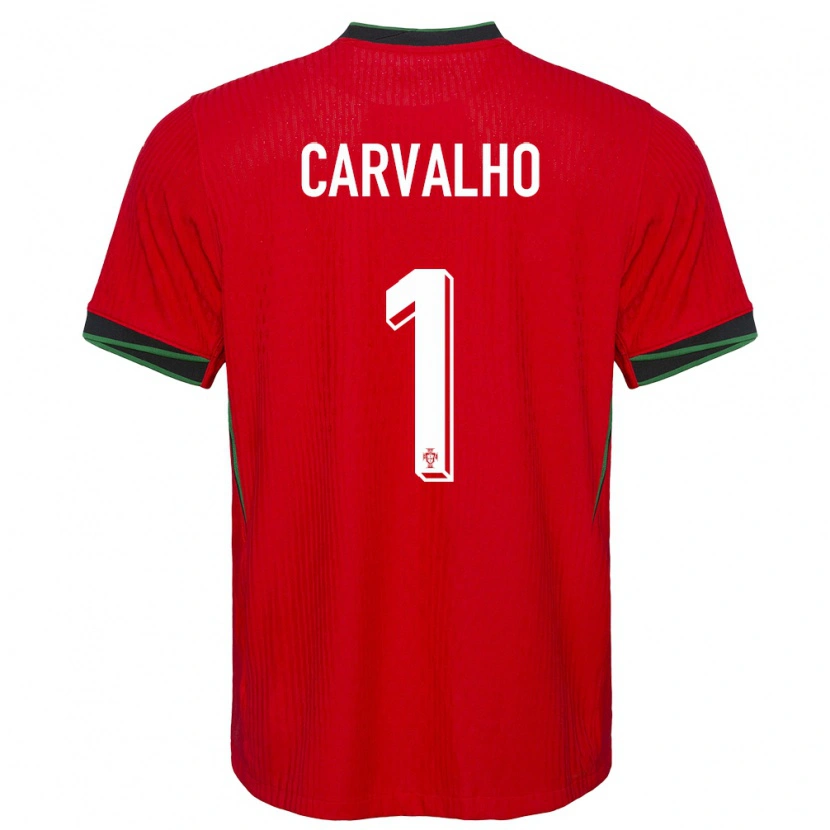 Danxen Kinder Portugal João Carvalho #1 Rot Heimtrikot Trikot 24-26 T-Shirt