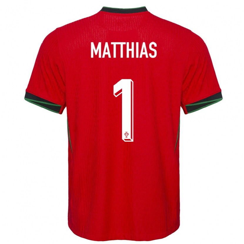 Danxen Kinder Portugal Matthias Da Silva #1 Rot Heimtrikot Trikot 24-26 T-Shirt