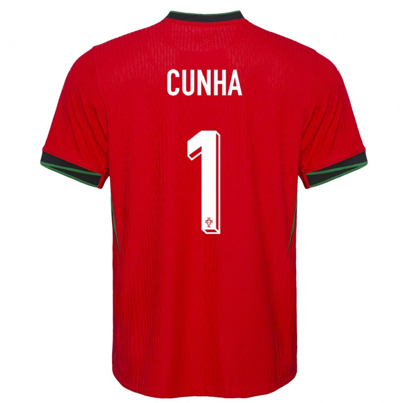 Danxen Kinder Portugal Romário Cunha #1 Rot Heimtrikot Trikot 24-26 T-Shirt
