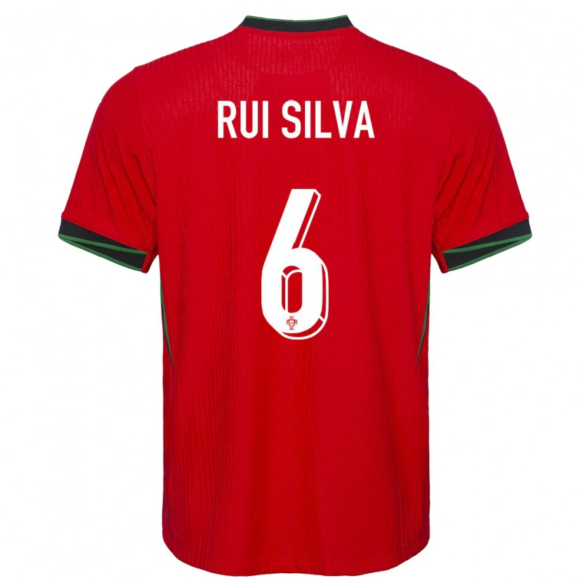 Danxen Kinder Portugal Rui Silva #6 Rot Heimtrikot Trikot 24-26 T-Shirt