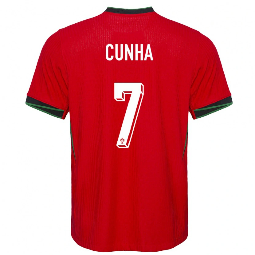 Danxen Kinder Portugal Duarte Cunha #7 Rot Heimtrikot Trikot 24-26 T-Shirt